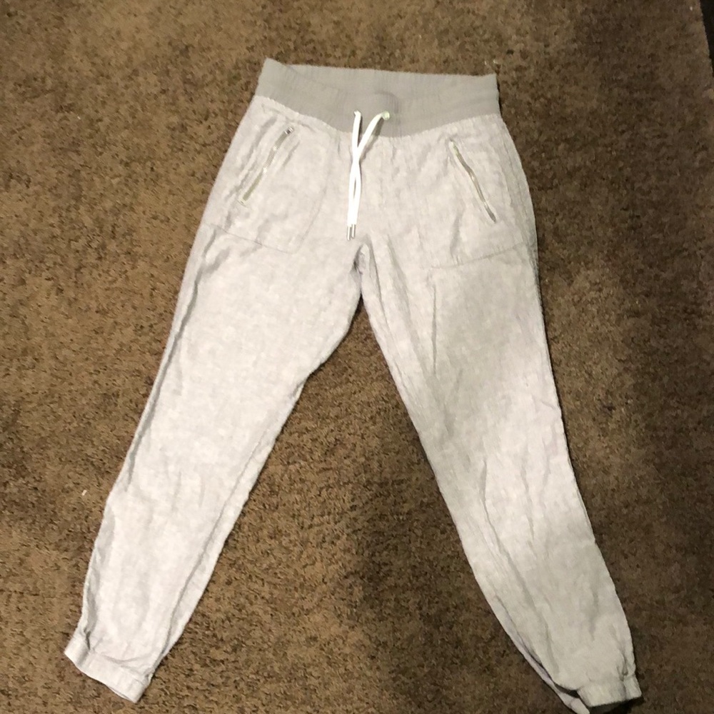 Athleta linen jogger pants size 6